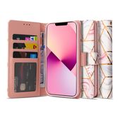 Pokrowiec Tech-protect Wallet marble do Apple iPhone 13 Mini