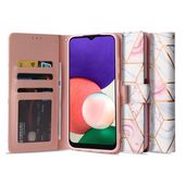 Pokrowiec Tech-protect Wallet marble do Samsung Galaxy A22 5G