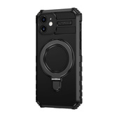 Pokrowiec Tel Protect Armor Magsafe Metal Ring Case czarny do Apple iPhone 12