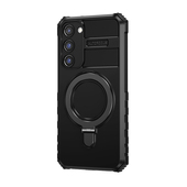 Pokrowiec Tel Protect Armor Magsafe Metal Ring Case czarny do Samsung Galaxy S23