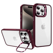 Pokrowiec Pokrowiec Tel Protect Kickstand Case burgundowy do Apple iPhone 15