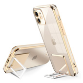 Pokrowiec Tel Protect Kickstand Luxury Case z�oty do Apple iPhone 12