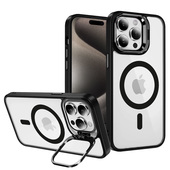 Pokrowiec Tel Protect Kickstand Magsafe Case czarny do Apple iPhone 13 Pro Max