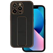 Pokrowiec Tel Protect Leather Luxury Stand Case czarny do Apple iPhone 13 Mini