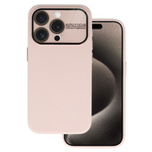 Pokrowiec Tel Protect Lichi Soft Case be�owy do Apple iPhone 15 Pro Max
