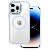 Pokrowiec Tel Protect Magnetic Clear Case jasnoniebieski do Apple iPhone 13