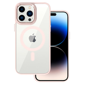 Pokrowiec Tel Protect Magnetic Clear Case jasnor�owy do Apple iPhone 14 Pro Max