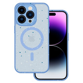 Pokrowiec Tel Protect Magnetic Splash Frosted Case jasnoniebieski do Apple iPhone 15 Pro Max