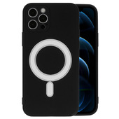 Pokrowiec Tel Protect MagSilicone Case czarny do Apple iPhone 12 Mini