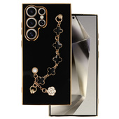 Pokrowiec Trend Case wz�r 3 czarny do Samsung Galaxy S24 Ultra