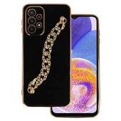 Pokrowiec Trend Case wz�r 4 czarny do Samsung Galaxy A23 4G