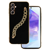 Pokrowiec Trend Case wz�r 4 czarny do Samsung Galaxy A25 5G