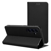 etui zamykane Pokrowiec Vennus Book Carbon czarny do Xiaomi Redmi Note 15 4G