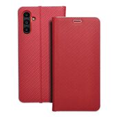Pokrowiec Vennus Book Carbon czerwony do Samsung Galaxy A04S