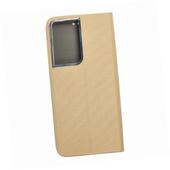 Etui zamykane z klapk� i magnesem Vennus Sensitive Book z�oty do Samsung s21 Ultra