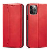 Pokrowiec Wallet Magnet czerwony do Apple iPhone 12 Pro Max