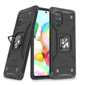 Pokrowiec Wozinsky Ring Armor pancerny czarny do Samsung Galaxy A71 4G