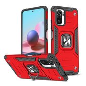 Pokrowiec Wozinsky Ring Armor pancerny czerwony do Xiaomi Redmi Note 10