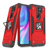 etui pancerne Pokrowiec Wozinsky Ring Armor pancerny czerwony do Xiaomi Redmi Note 8 Pro