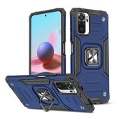 etui uchwyt na palec Pokrowiec Wozinsky Ring Armor pancerny niebieski do Xiaomi Redmi Note 10S