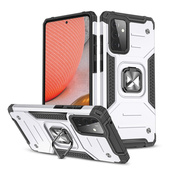 Pokrowiec Wozinsky Ring Armor pancerny srebrny do Samsung Galaxy A72 4G