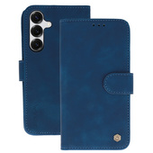 Pokrowiec z klapk� Kabura Wonder Fancy granatowy do Samsung Galaxy S25