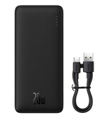 POWERBANK BASEUS AIRPOW 20W 20000mah PLUS KABEL USB-C 50cm CZARNY do SAMSUNG ZV50