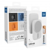 power bank Powerbank Blue Star Slim DG-P8 15W 5000 mAh USB-C MagSafe bia�y do Apple iPhone 17 Pro