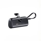 POWERBANK REMAX CAPSULE SERIES 20W USB-C 5000mAh RPP-76 + KABEL USB-C BLACK do SAMSUNG ZV50