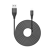Riversong kabel Alpha S USB - Lightning 1,0m 2,4A czarny CL32 do SAMSUNG ZV50