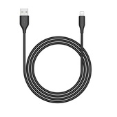 Riversong kabel Beta 09 USB - Lightning 1,0m 3A czarny CL85 do SAMSUNG ZV50