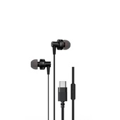 Riversong s�uchawki przewodowe Spirit T USB-C czarne EA276 do SAMSUNG ZV50