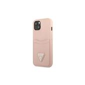etui oryginalne  r�owa Saffiano Double Card Triangle do Apple iPhone 13 Mini