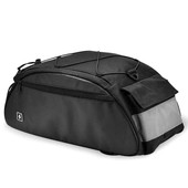 Sakwa rowerowa wodoszczelna i pojemna torba montowana do baga�nika roweru na wycieczki 10 litr�w Roswheel Sahoo 142002 czarna