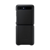 Pokrowiec Samsung etui Leather Cover czarne do Samsung Galaxy Z Flip