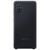 Pokrowiec Samsung etui Silicone Cover czarne do Samsung Galaxy A71
