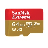 SanDisk Extreme microSDXC 64GB 160/60MB/s UHS-I U3 Mobile + adapter do SAMSUNG ZV50