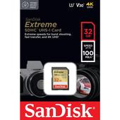 Sandisk karta pami�ci Extreme SDHC 32GB 100/60MB/s C10 V30 UHS-I U3 do SAMSUNG ZV50