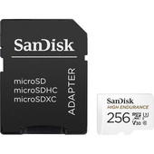 SanDisk karta pami�ci High Endurance (rejestratory i monitoring) microSDXC 256 GB V30 z adapterem do SAMSUNG ZV50