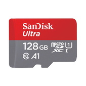 SanDisk karta pamięci Ultra Android microSDXC 128 GB 120 MB/s A1 Cl.10 UHS-I + ADAPTER