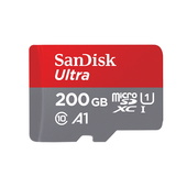 SanDisk karta pamici Ultra Android microSDXC 200 GB 120 MB/s A1 Cl.10 UHS-I + ADAPTER