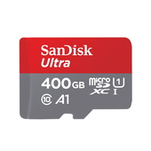 SanDisk karta pami�ci Ultra Android microSDXC 400 GB 120 MB/s A1 Cl.10 UHS-I + ADAPTER do SAMSUNG ZV50
