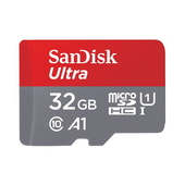 Sandisk karta pami�ci ultra microSDHC 32 GB 120MB/s A1 Cl.10 UHS-I + ADAPTER do SAMSUNG ZV50