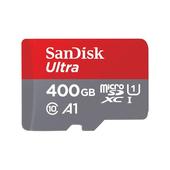 SanDisk microSDHC dla Androida 400GB (kl. 10 | 100MB/s | UHS-I) + adapter do SAMSUNG ZV50