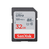 SANDISK ULTRA SDHC 32GB 120MB/s UHS-I Class 10 do SAMSUNG ZV50