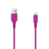 Setty kabel micro-USB 1,0 m 2A magenta do SAMSUNG ZV50
