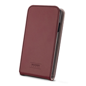 Sk�rzane etui Flip Case Madsen House bordowe do Samsung Galaxy S5