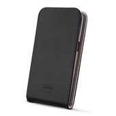 Sk�rzane etui Flip Case Madsen House czarne do Samsung Galaxy S6