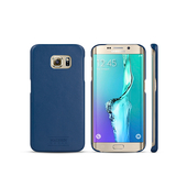 Skrzane etui z magnetyczn nakadk niebieskie do Samsung Galaxy S6 Edge G925