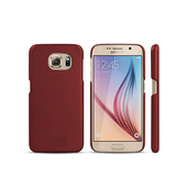 Sk�rzane etui z magnetyczn� nak�adk� bordowe do Samsung Galaxy S6